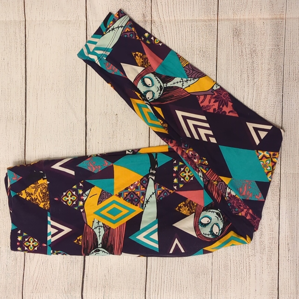 Lularoe leggings OS Nightmare Before Christmas. Sally leggings NWOT